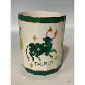 Anthropologie · Lou Benesch · Taurus · Stargazer · Celestial Ceramic · Gold Trim